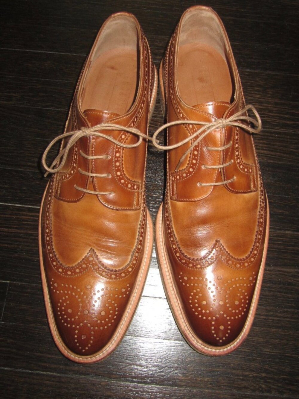 FRATELLI ROSSETTI Wing Top Leather Shoes Men's 9 1/2
